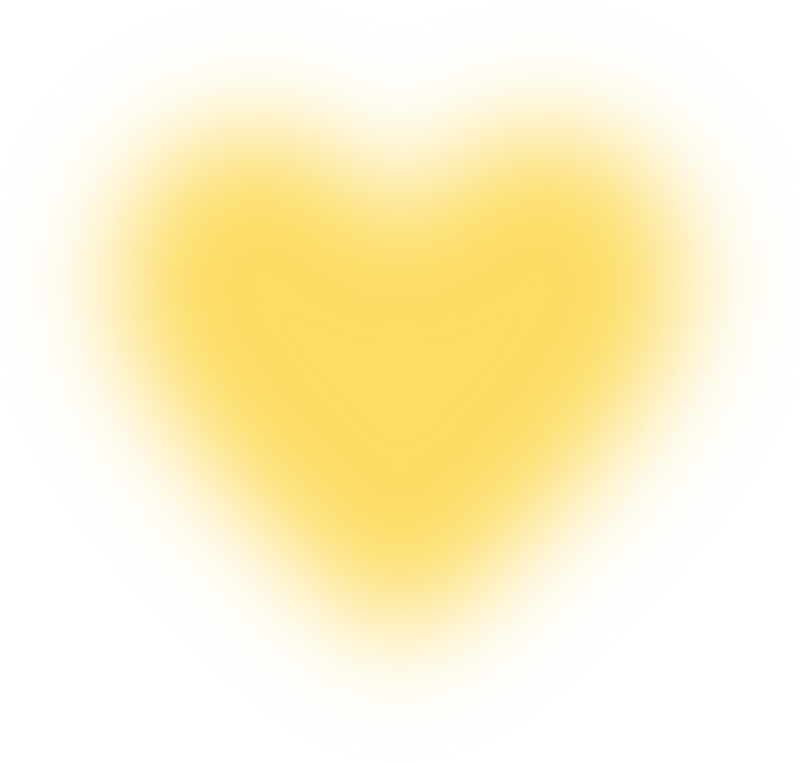 Yellow Heart Gradient Blur